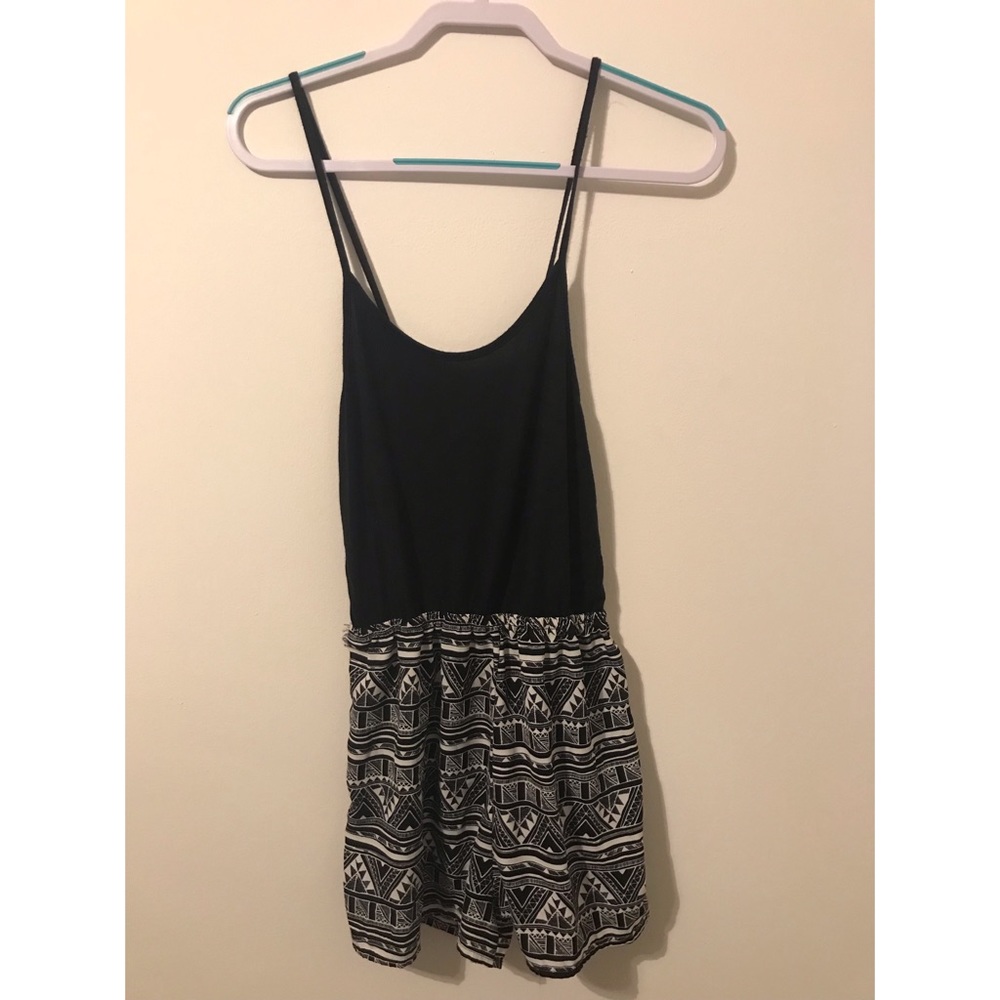 Geometric patterned romper